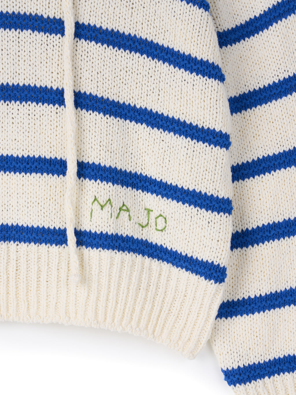 Marine Sailor Stripe Knit [White & Blue]