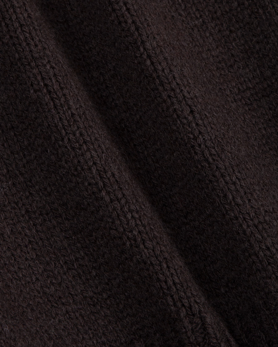 Wendy Hand Embroidery Cardigan [Deep Brown]