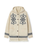 Fringe Wool Long Cardigan [Vintage Ivory]