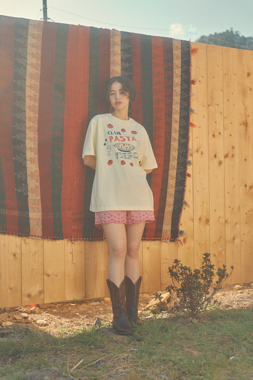 Rosy Check Shorts [Red]