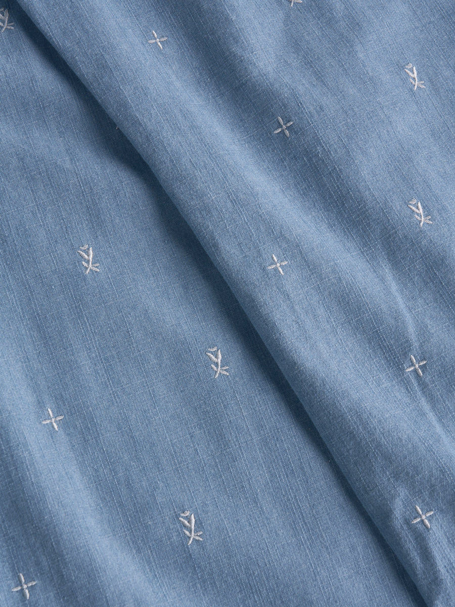 Bohemian Denim Pants [Light Blue]