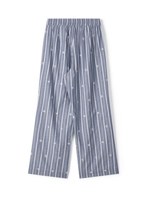 Birdsong Stripe Pants [Blue]