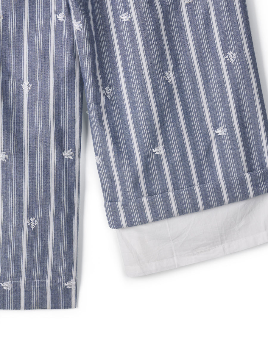 Birdsong Stripe Pants [Blue]
