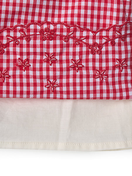 Rosy Check Shorts [Red]