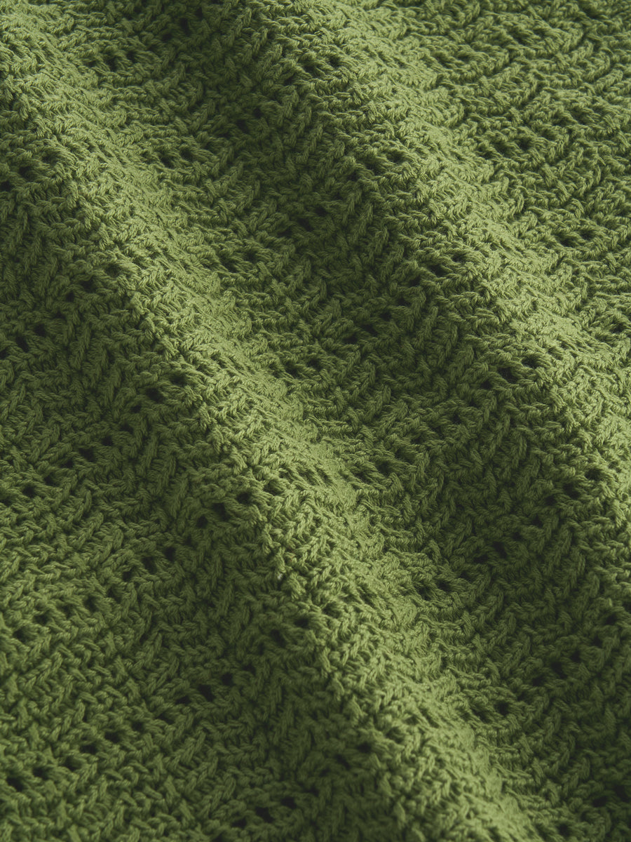 Lacy Crochet Sleeveless [Olive]