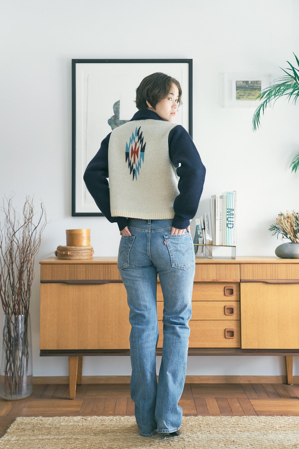 AYA Chimayo wool jacket [Navy]