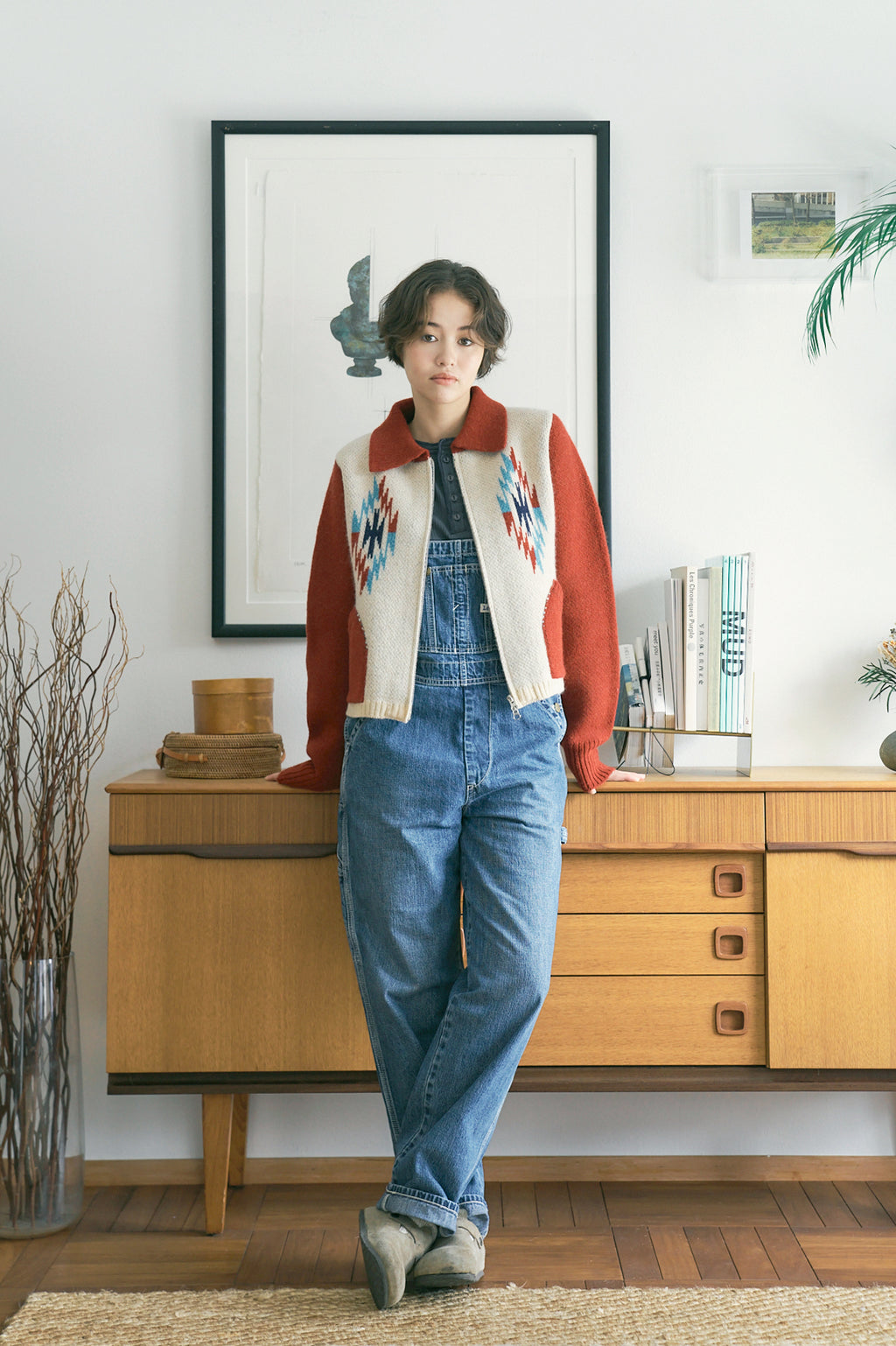 AYA Chimayo wool jacket [Burgundy]