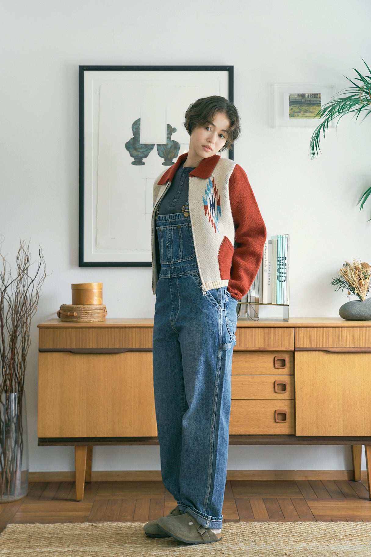 AYA Chimayo wool jacket [Burgundy]