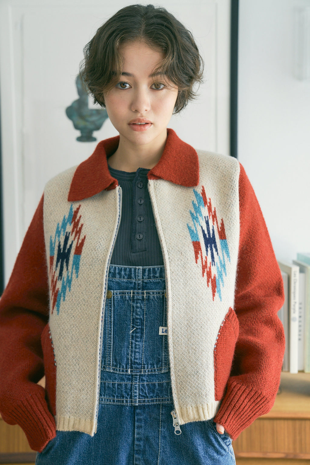 AYA Chimayo wool jacket [Burgundy]