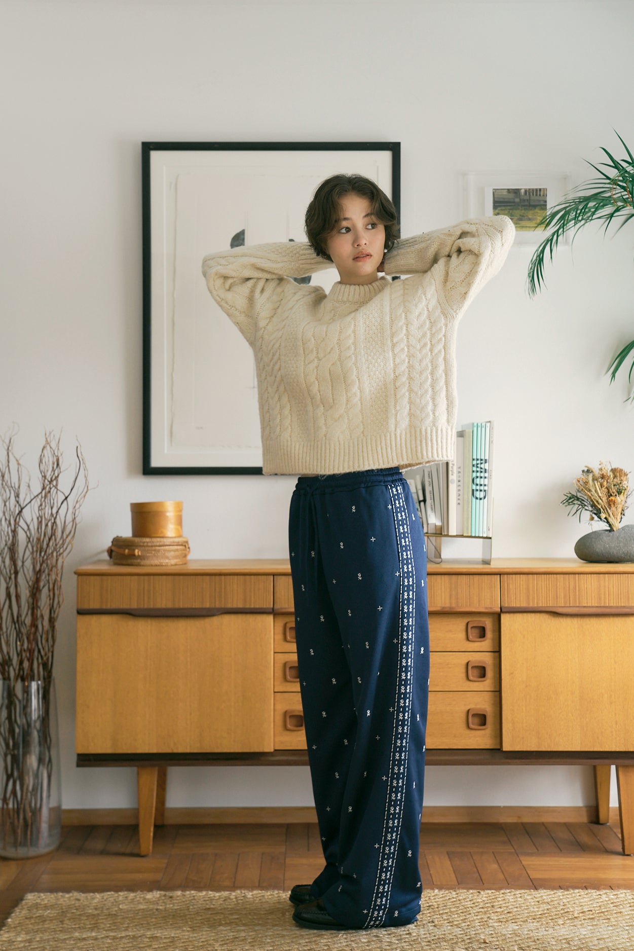 Bohemian Jersey Pants [Navy]