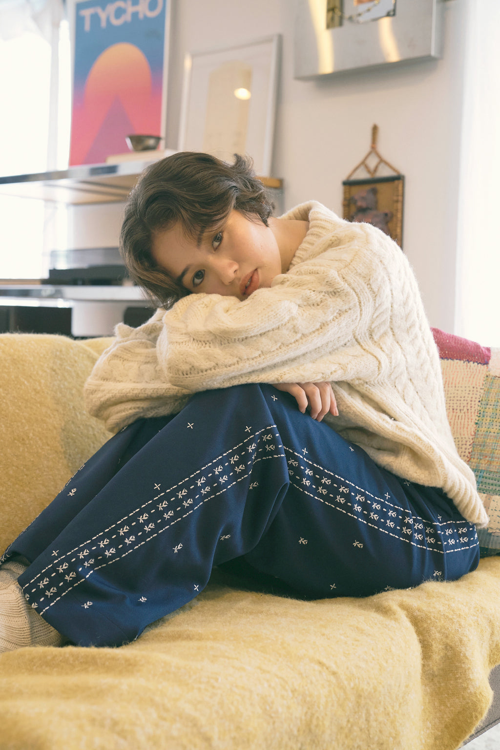 Bohemian Jersey Pants [Navy]