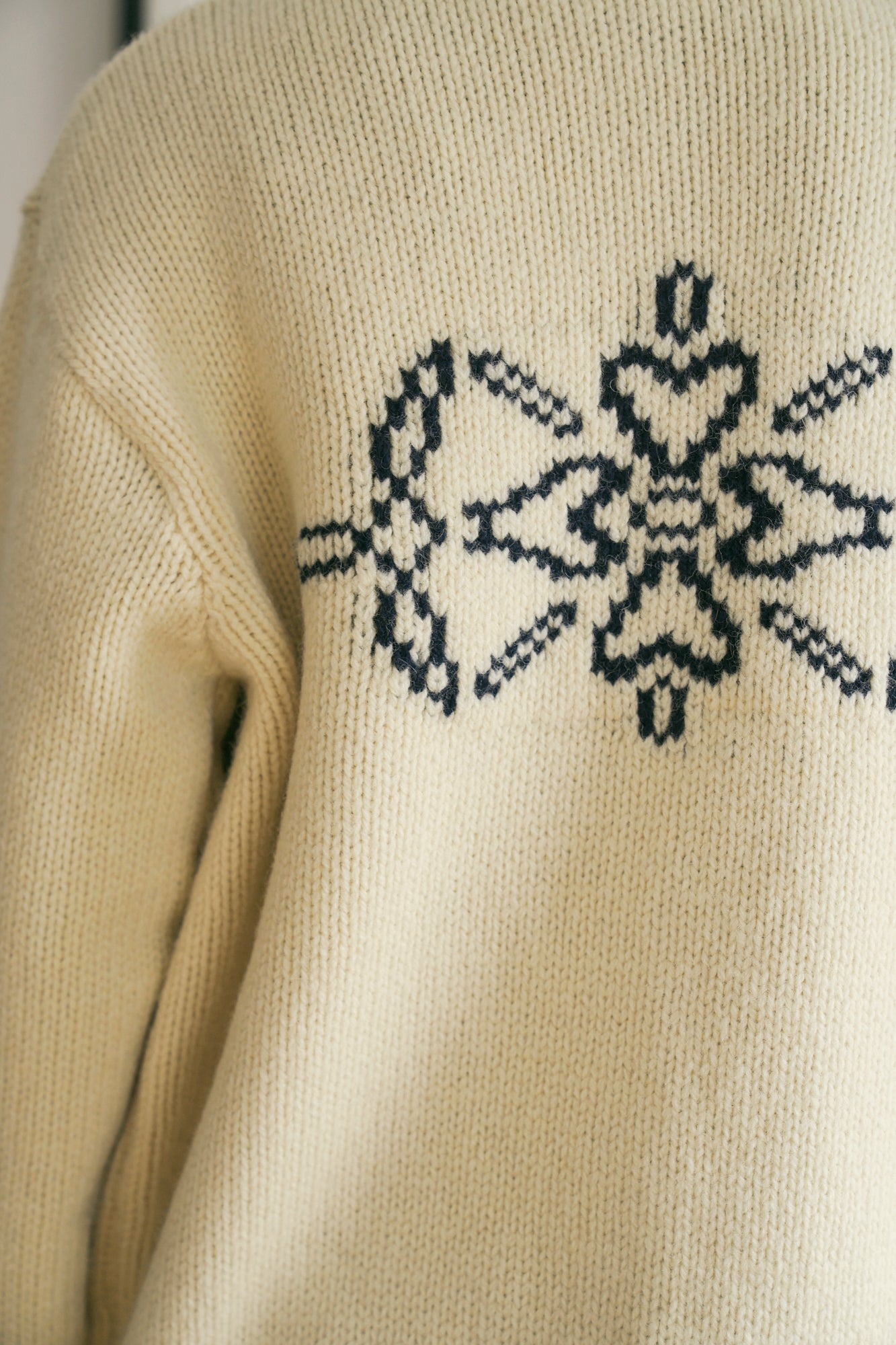 Fringe Wool Long Cardigan [Vintage Ivory]