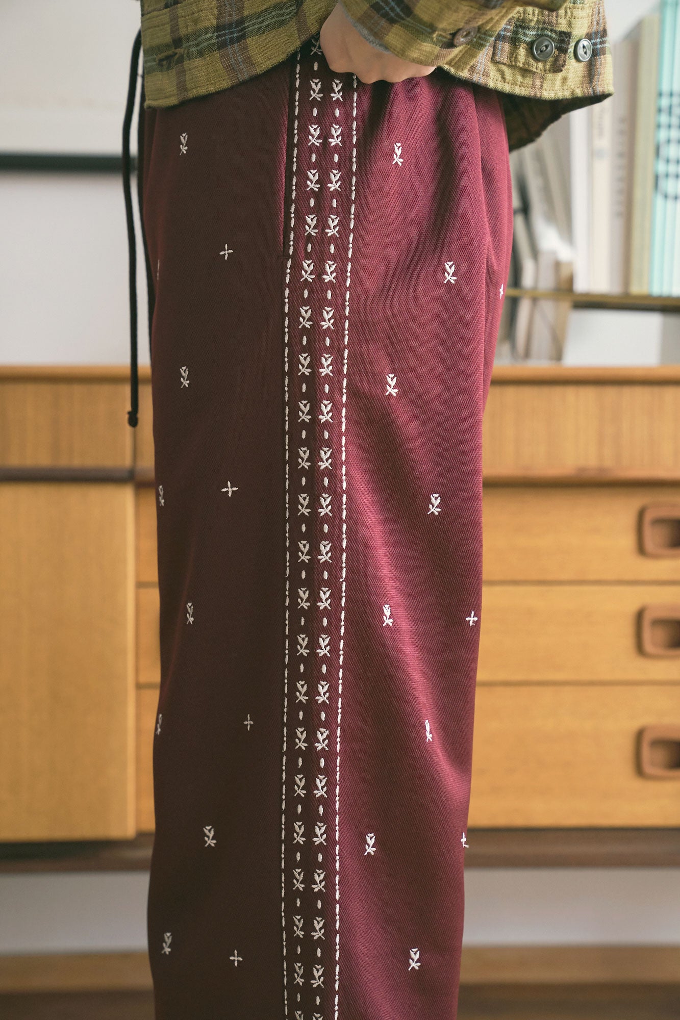 Bohemian Jersey Pants [Burgundy]