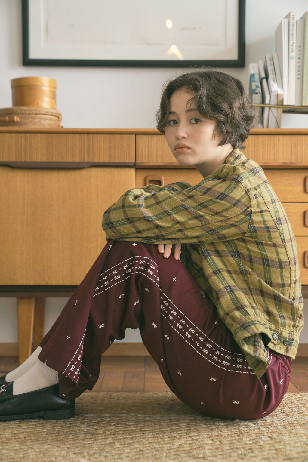 Bohemian Jersey Pants [Burgundy]