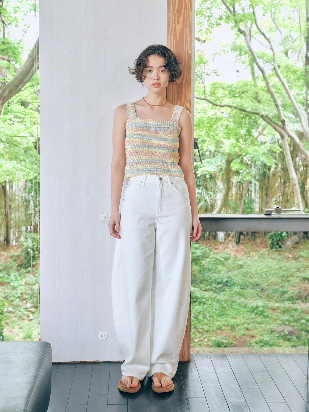 Crochet Knit Sleeveless Top