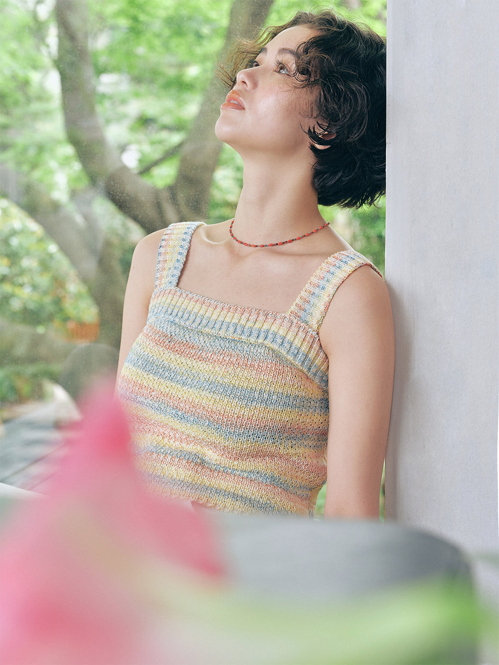 Crochet Knit Sleeveless Top