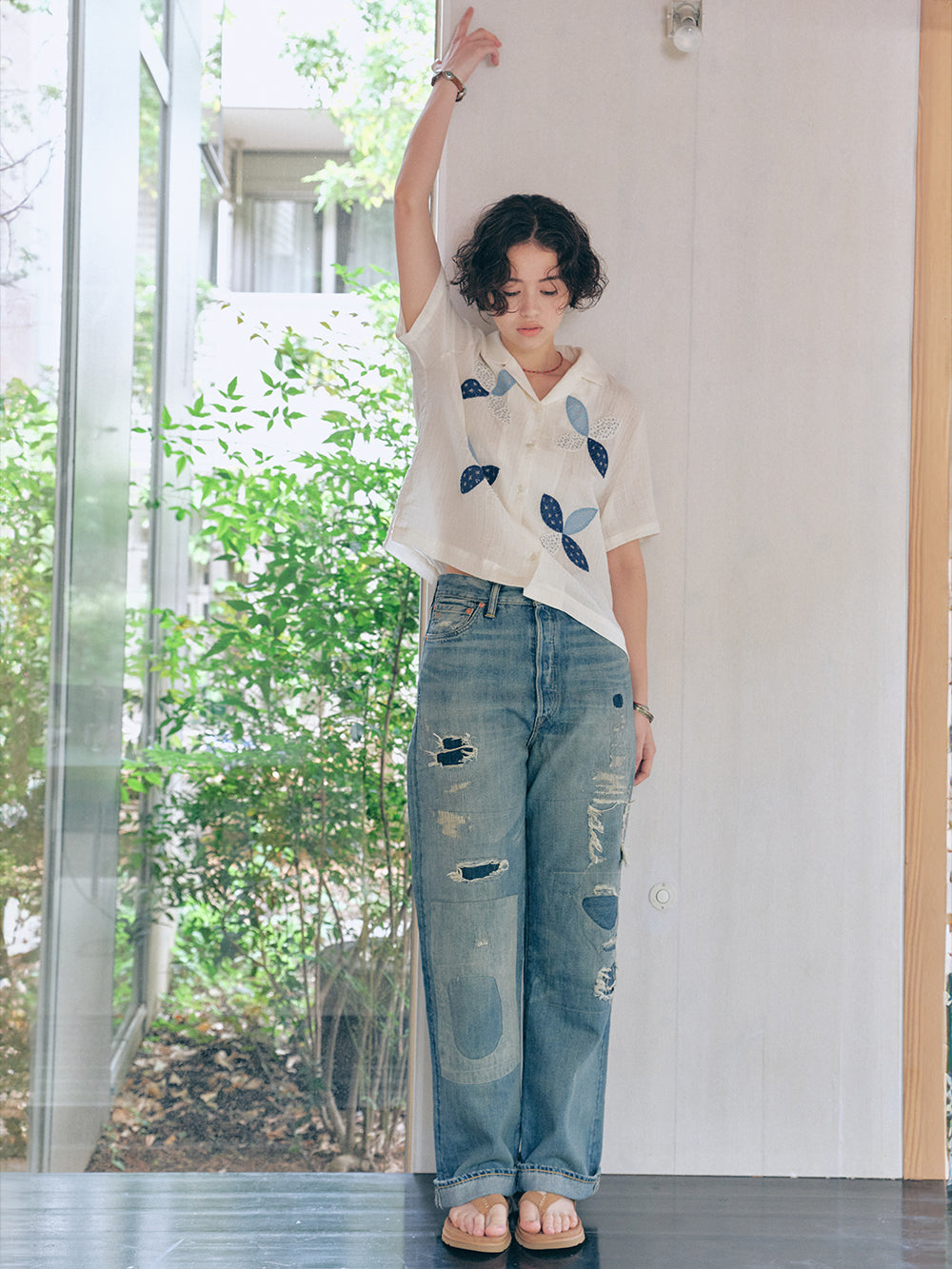 Hand-Stitched Patchwork Shirt