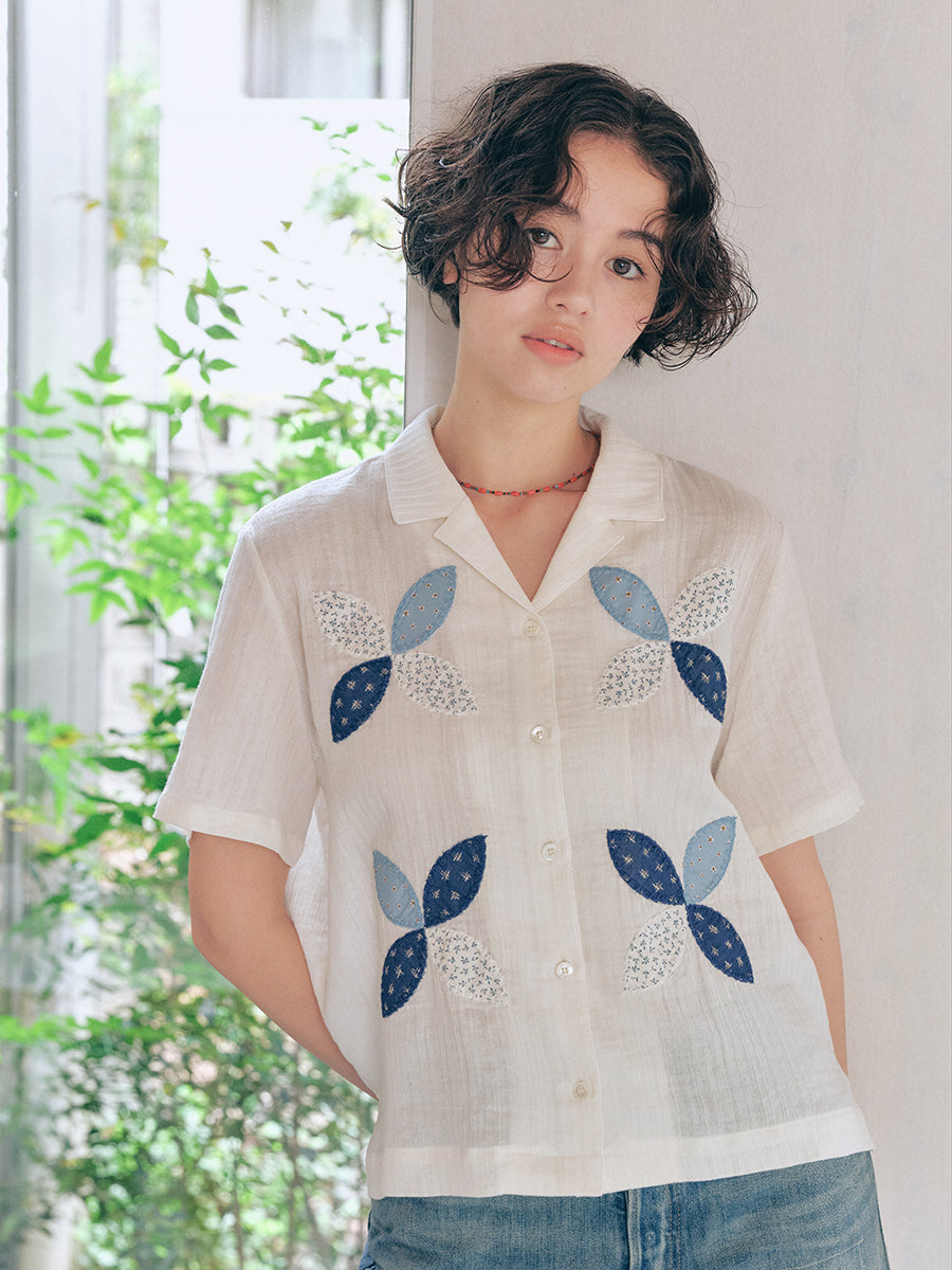 Hand-Stitched Patchwork Shirt
