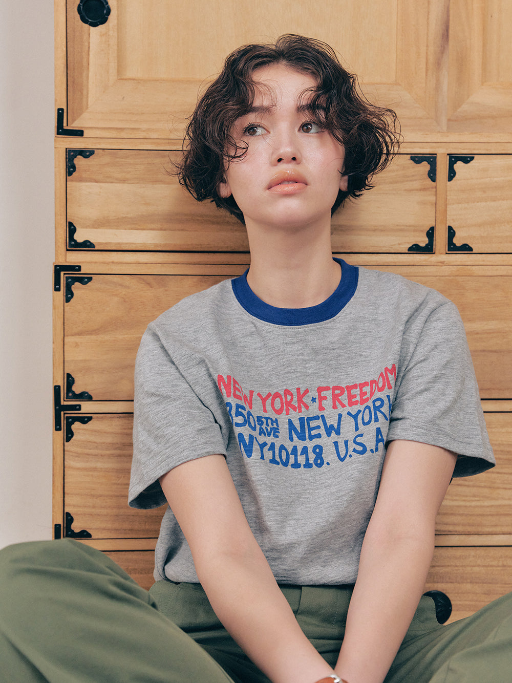 New York Freedom Slub T-shirt [Gray]