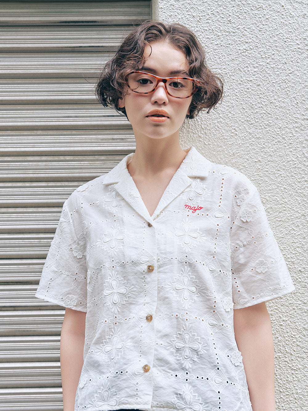 Antique Floral Lace Shirt