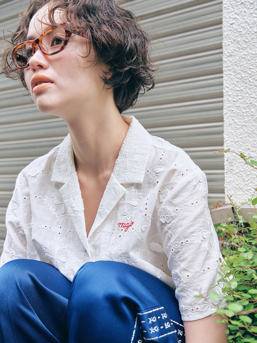 Antique Floral Lace Shirt
