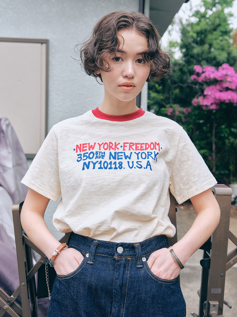 New York Freedom Slub T-shirt [Ivory]