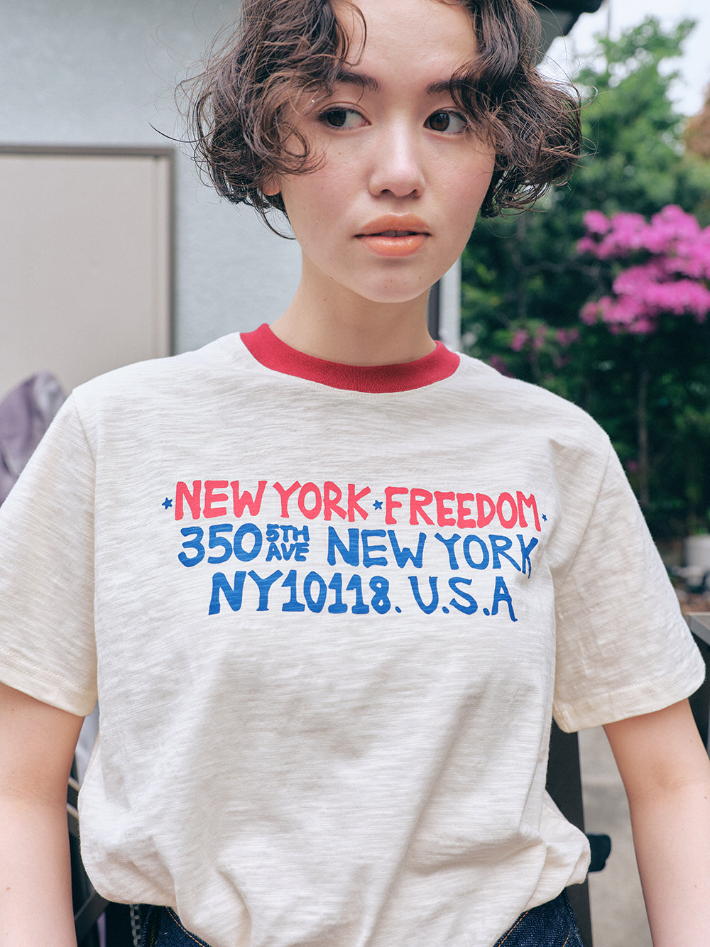 New York Freedom Slub T-shirt [Ivory]