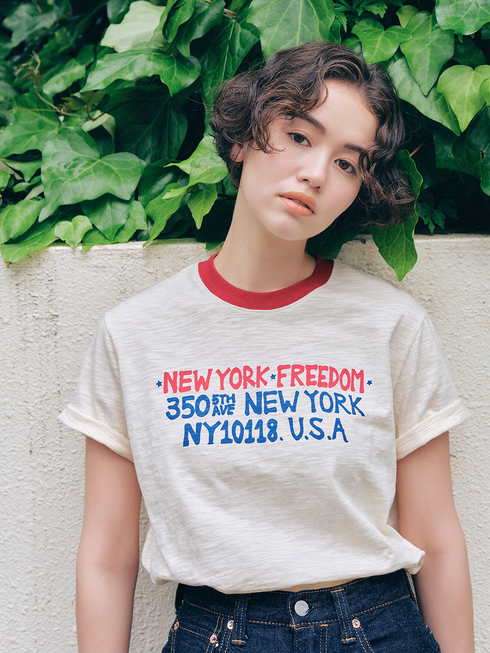 New York Freedom Slub T-shirt [Ivory]