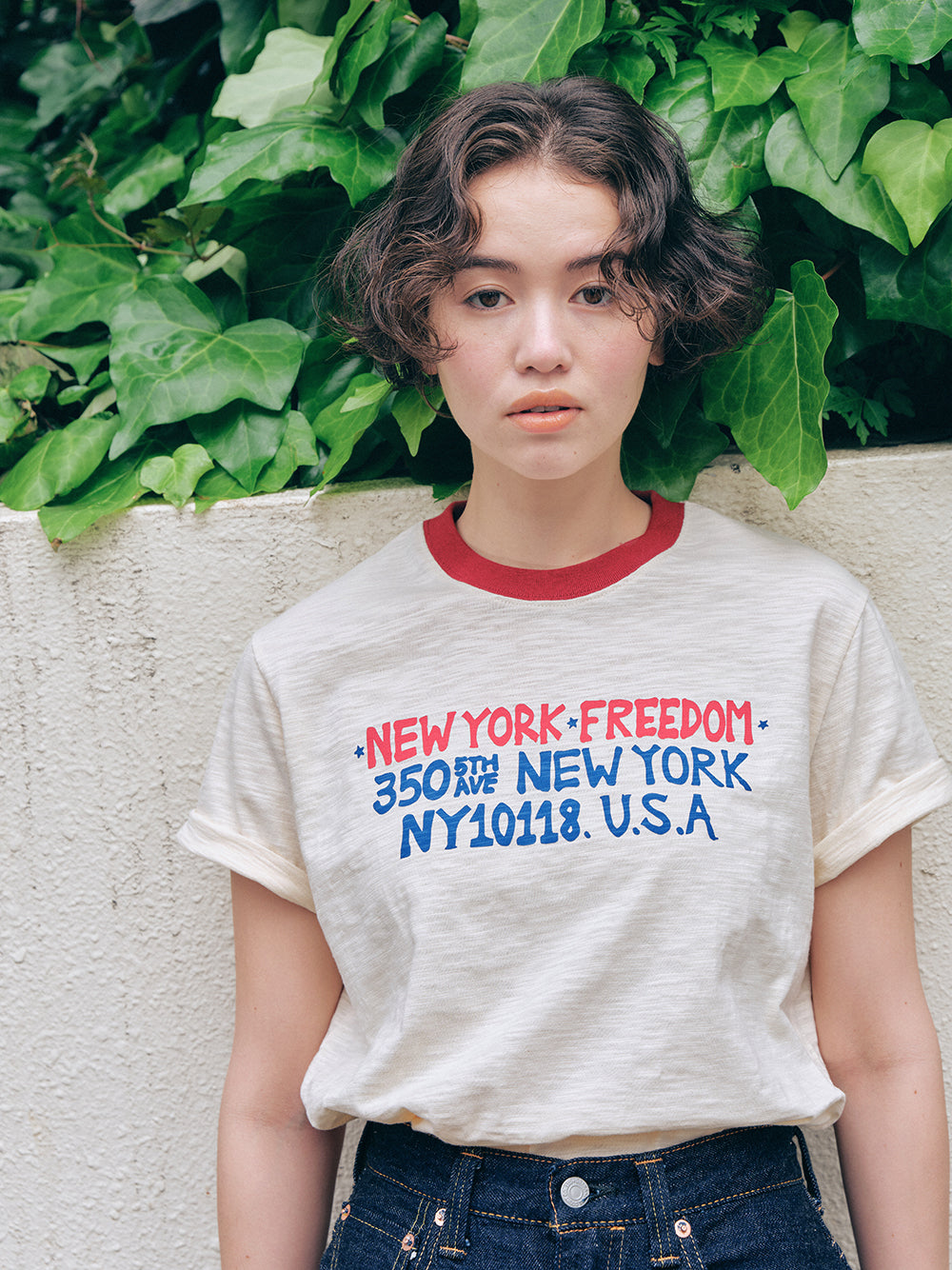 New York Freedom Slub T-shirt [Ivory]