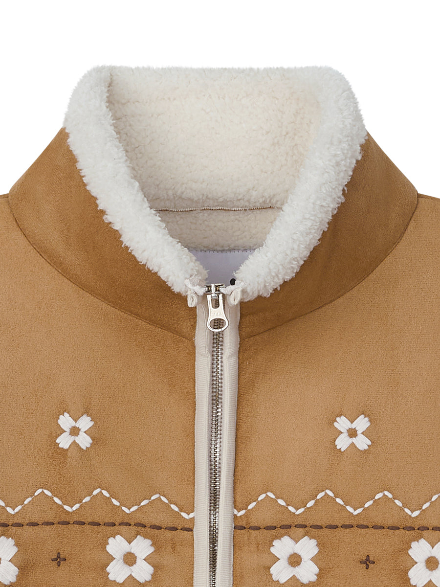 Miyao Suede Shearling Jacket