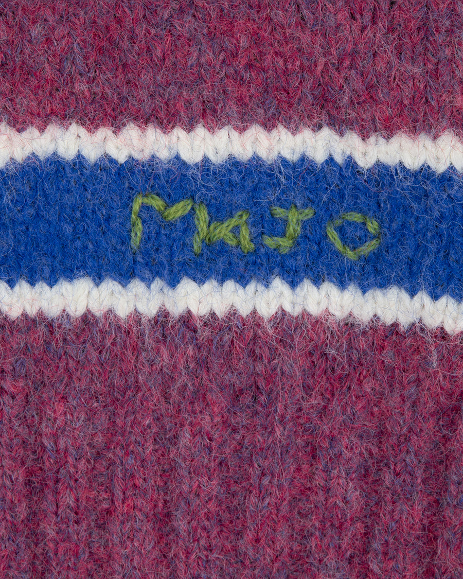 Paula Stripe Knit [Magenta Purple]