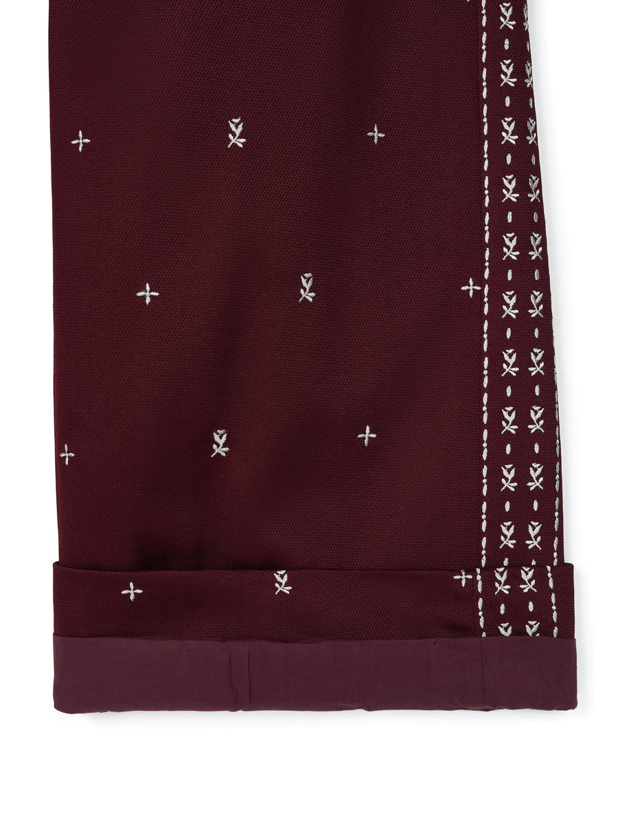 Bohemian Jersey Pants [Burgundy]