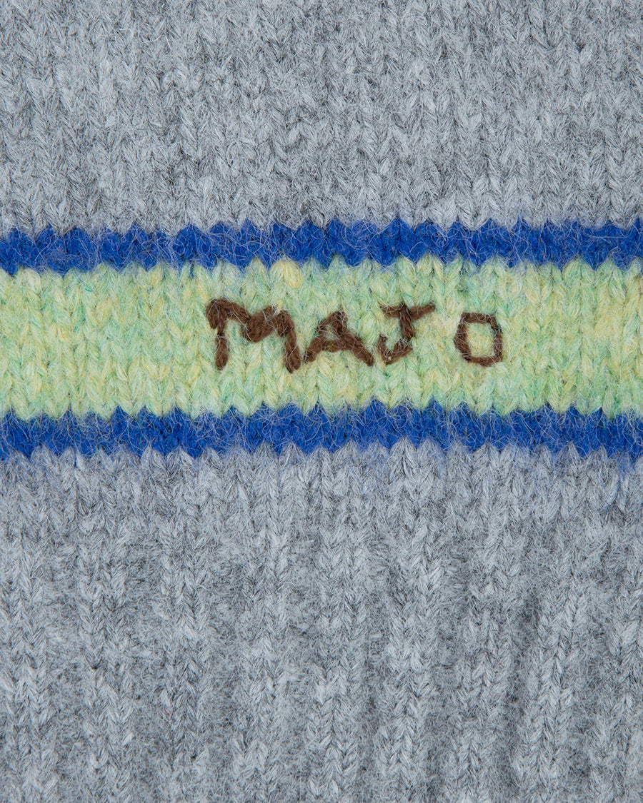 Paula Stripe Knit [Grey]