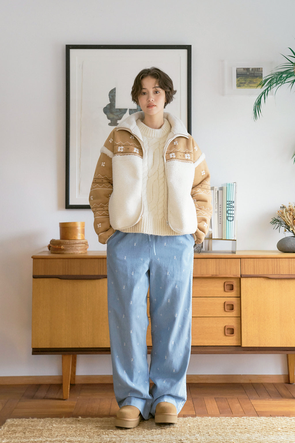 Miyao Suede Shearling Jacket