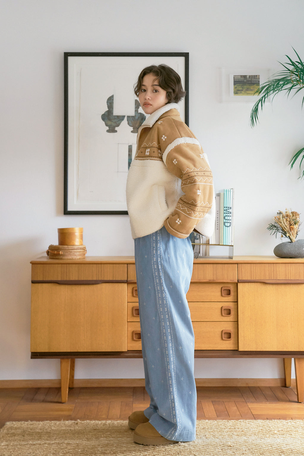 Miyao Suede Shearling Jacket