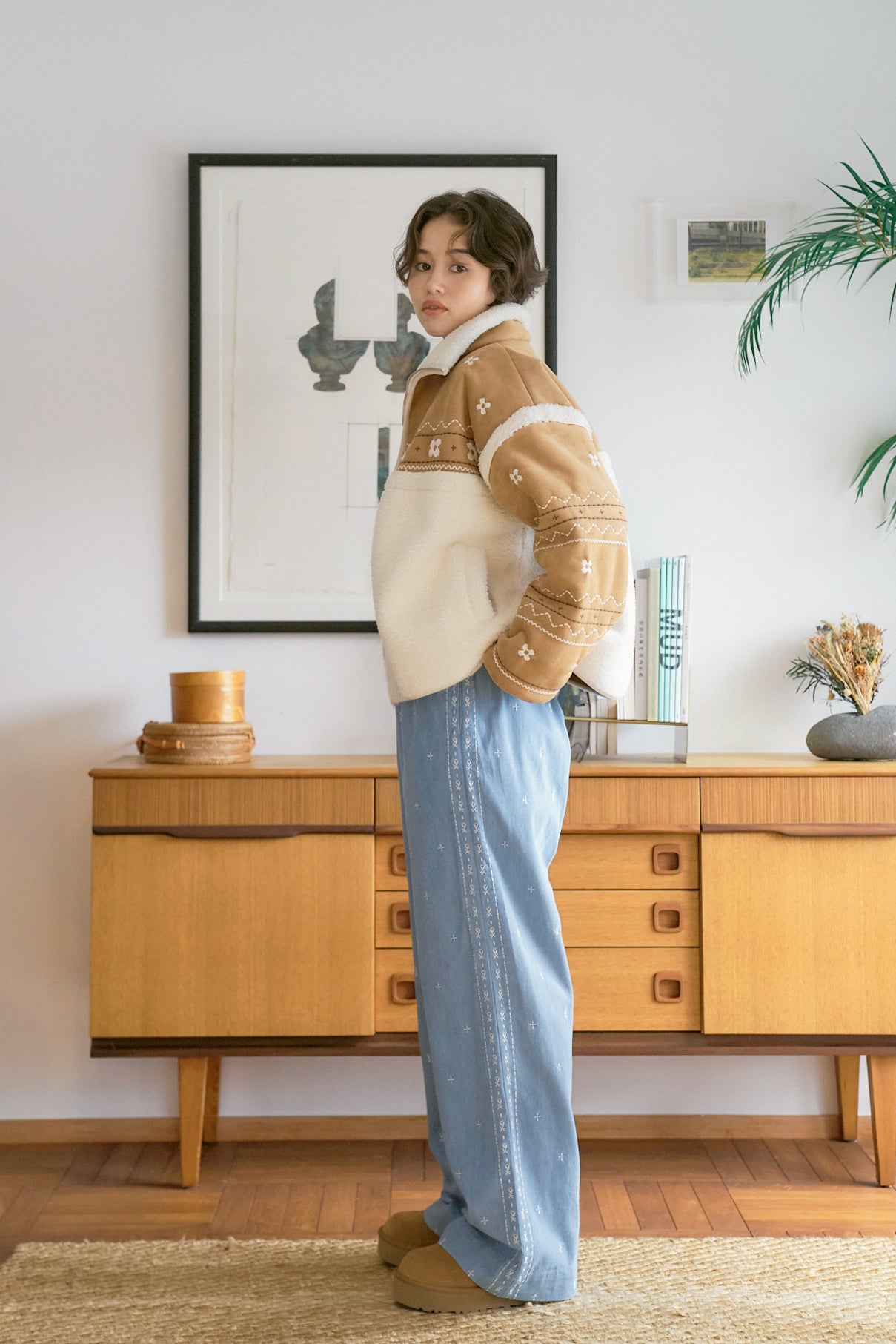 Miyao Suede Shearling Jacket