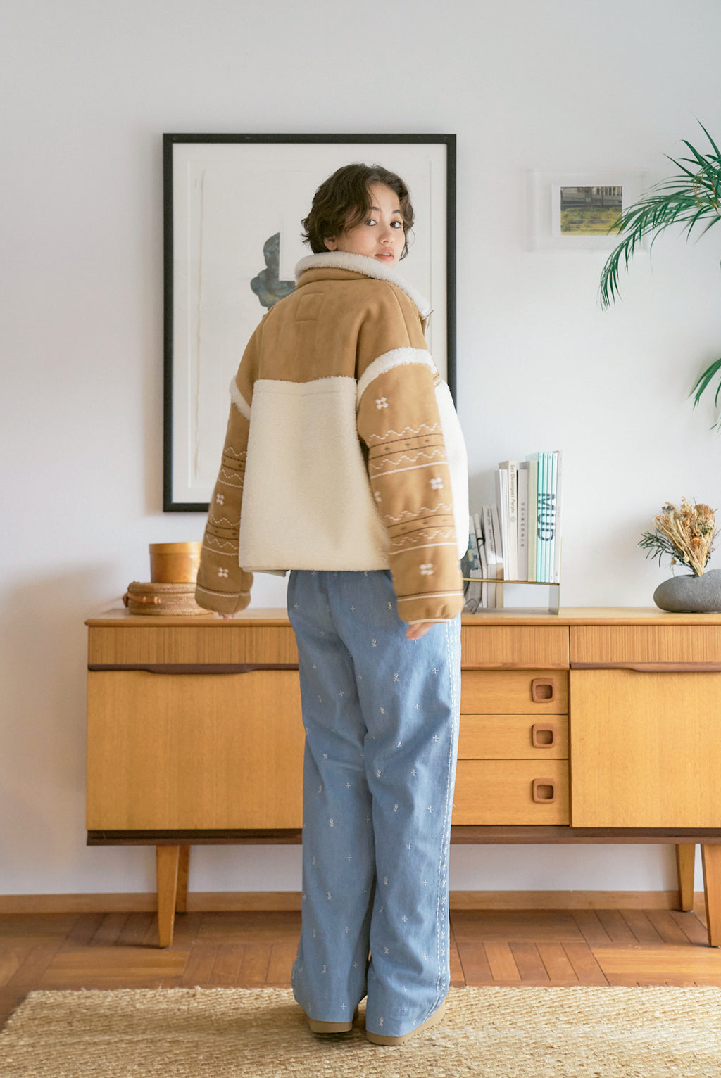 Miyao Suede Shearling Jacket