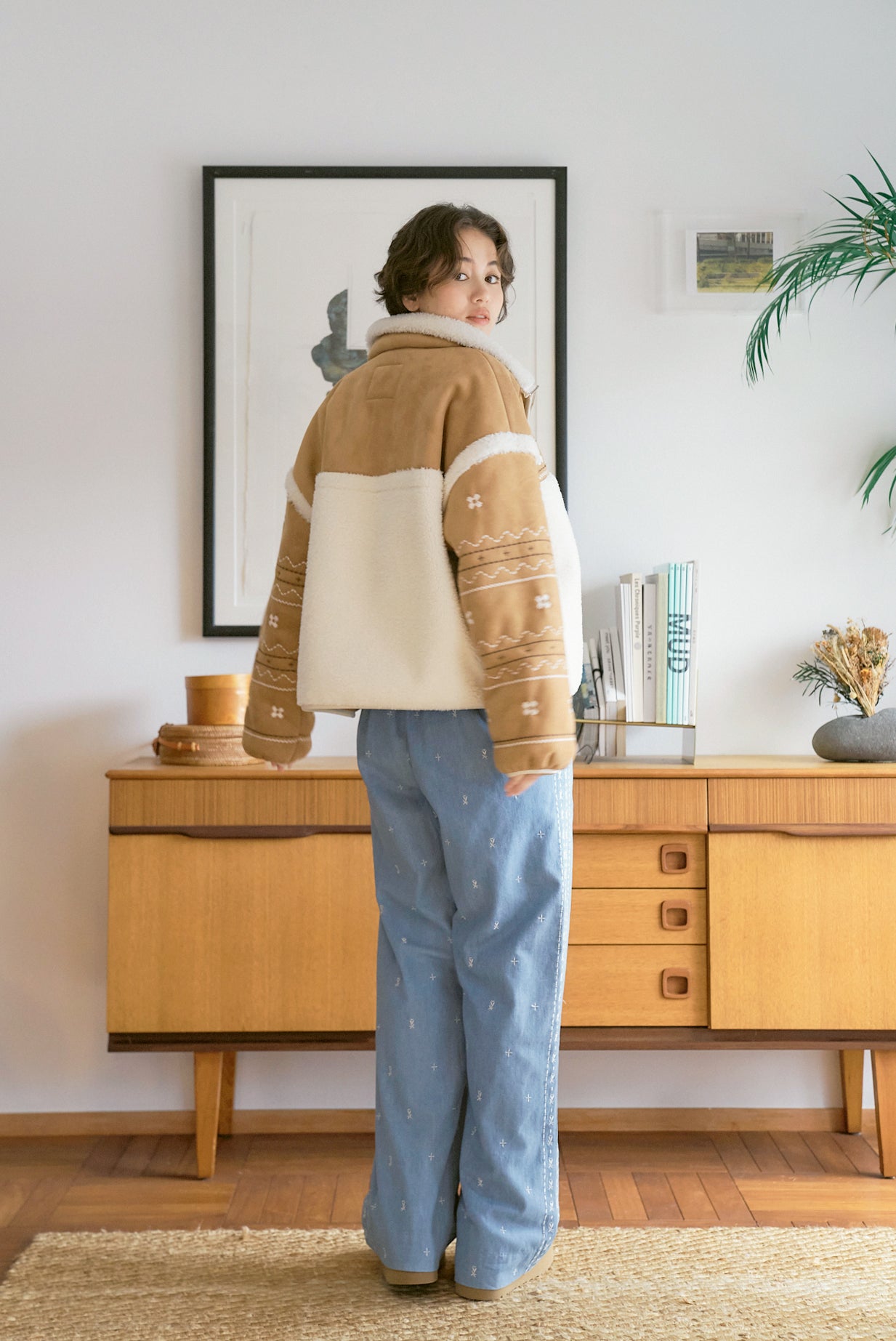 Miyao Suede Shearling Jacket