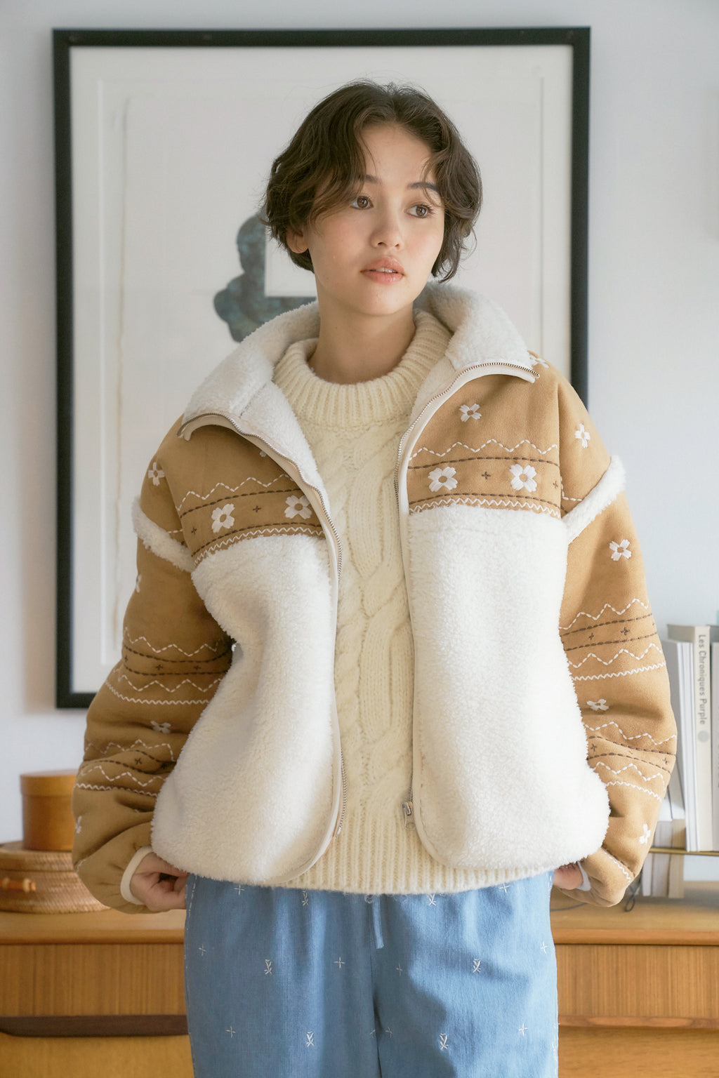 Miyao Suede Shearling Jacket
