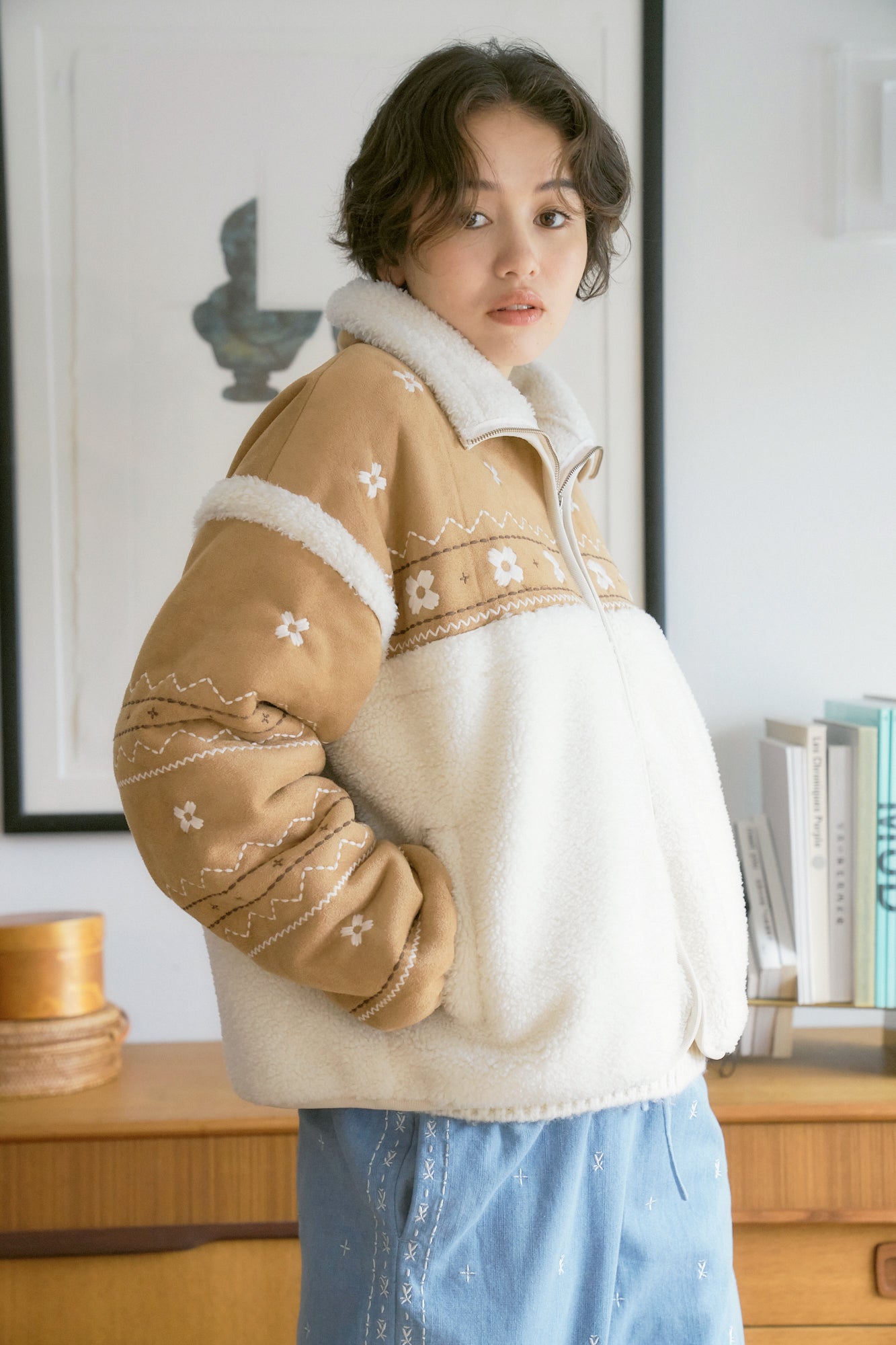 Miyao Suede Shearling Jacket