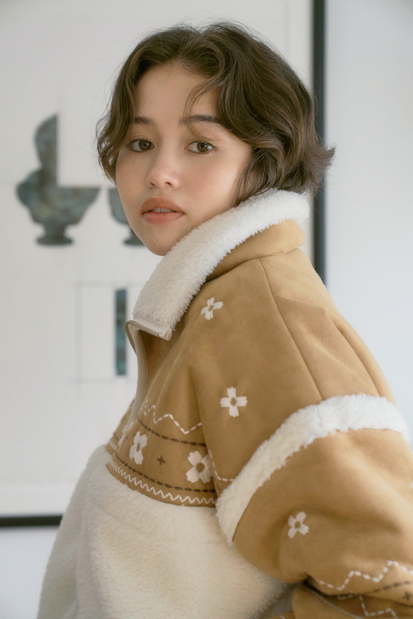 Miyao Suede Shearling Jacket