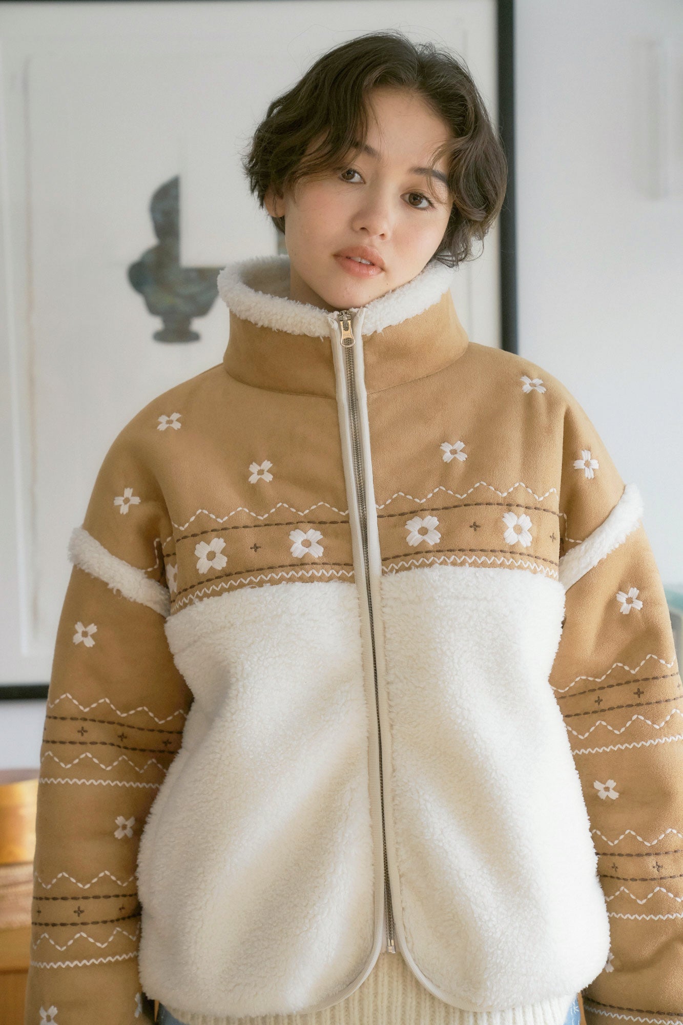 Miyao Suede Shearling Jacket