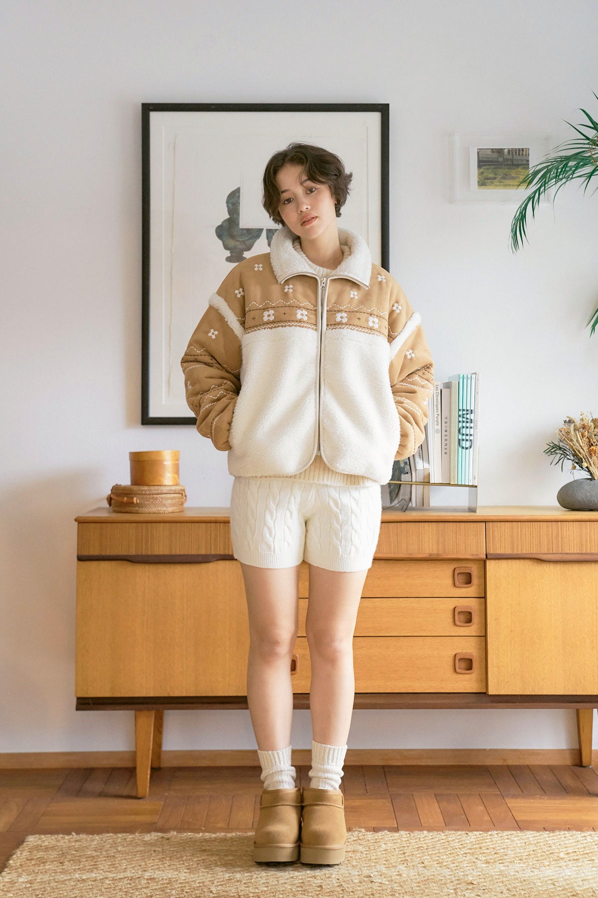 Miyao Suede Shearling Jacket