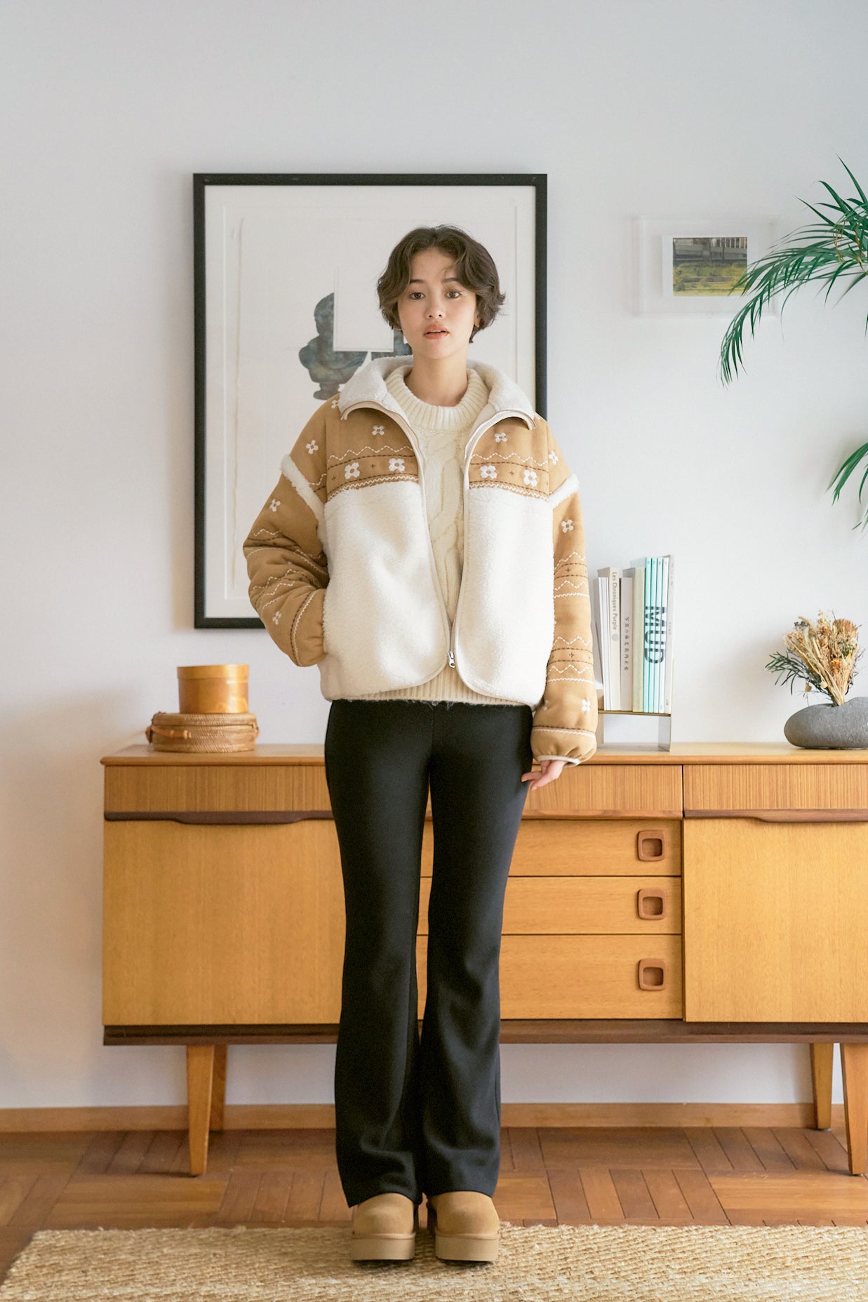 Miyao Suede Shearling Jacket