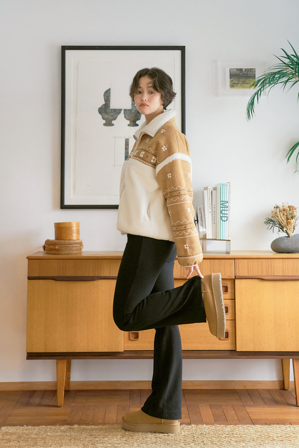 Miyao Suede Shearling Jacket