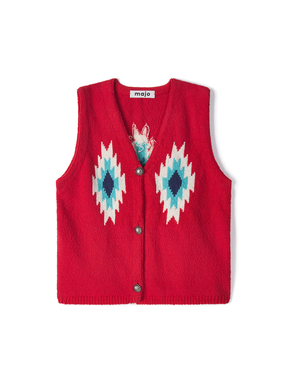 [Pre-Order: Ships Late July]Chimayo Vest [Tomato Red]