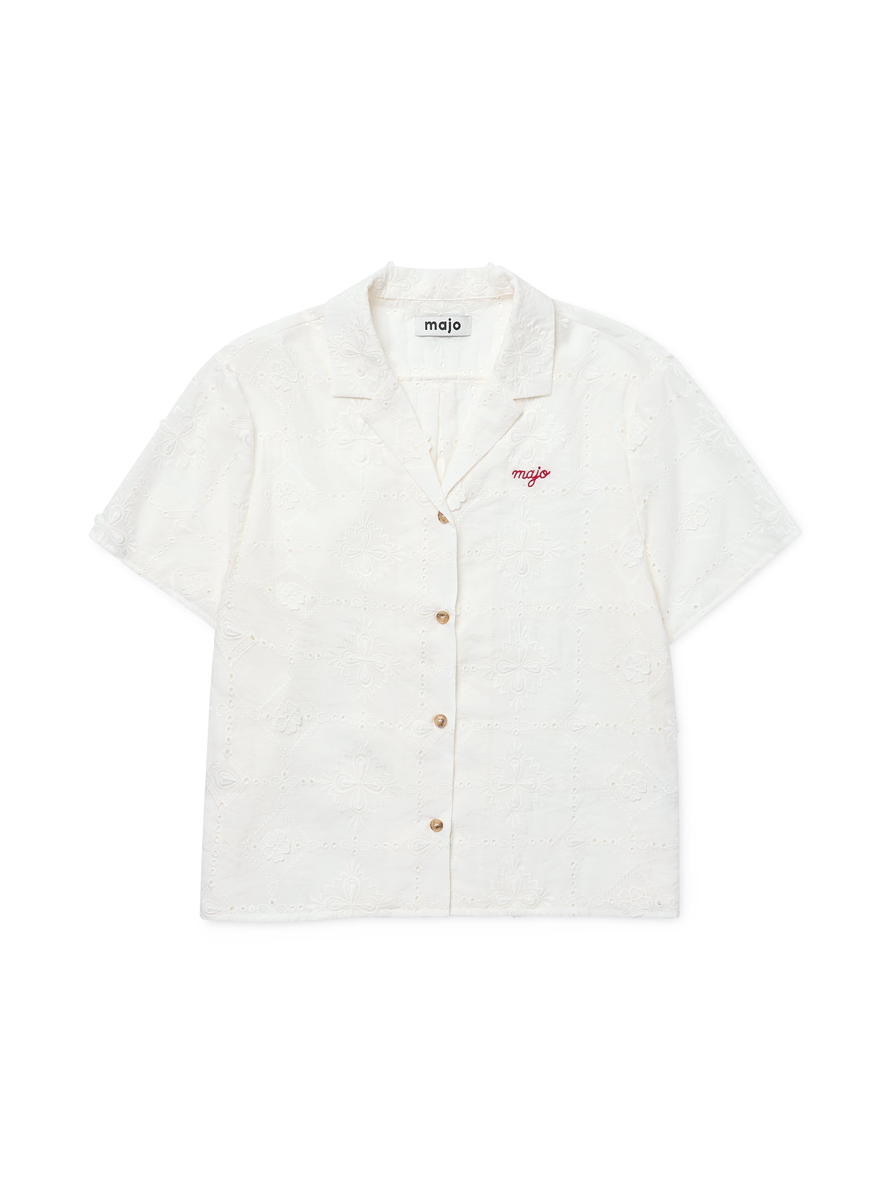 Antique Floral Lace Shirt