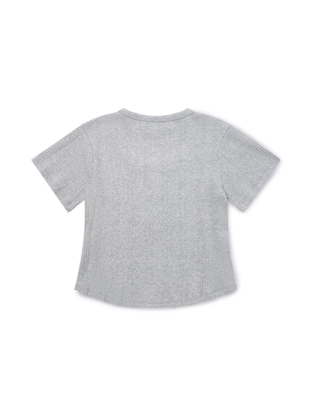 Square Henley-neck T-Shirt [Gray]