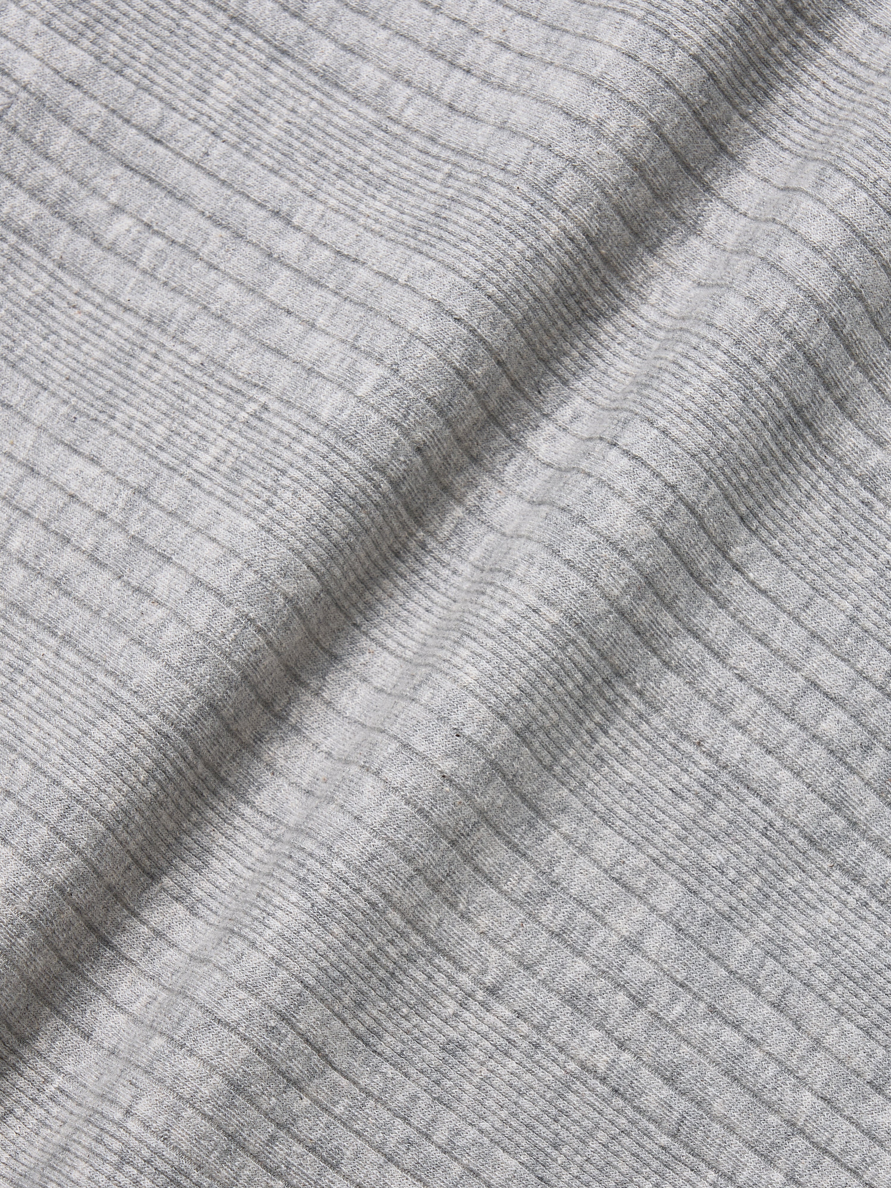 Square Henley-neck T-Shirt [Gray]