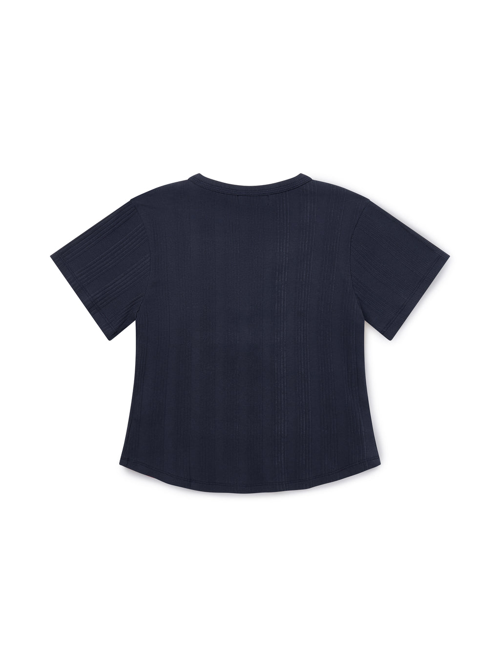 Square Henley-neck T-Shirt [Navy]